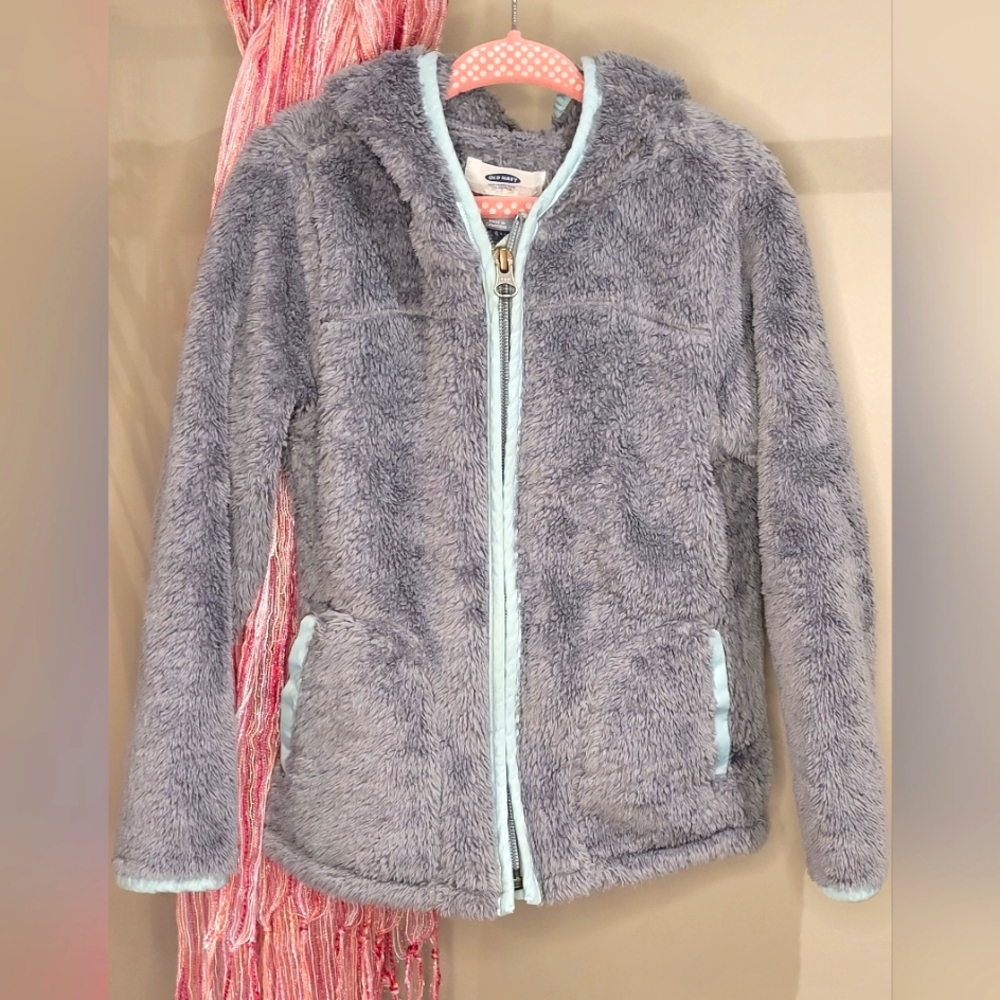 5T Old Navy gray fleecy hoodie
